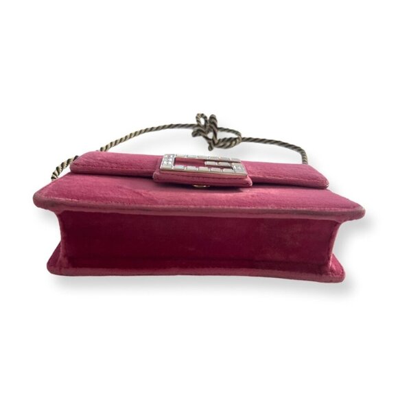 Gucci Square velvet pink mini bag - Picture 2 of 9